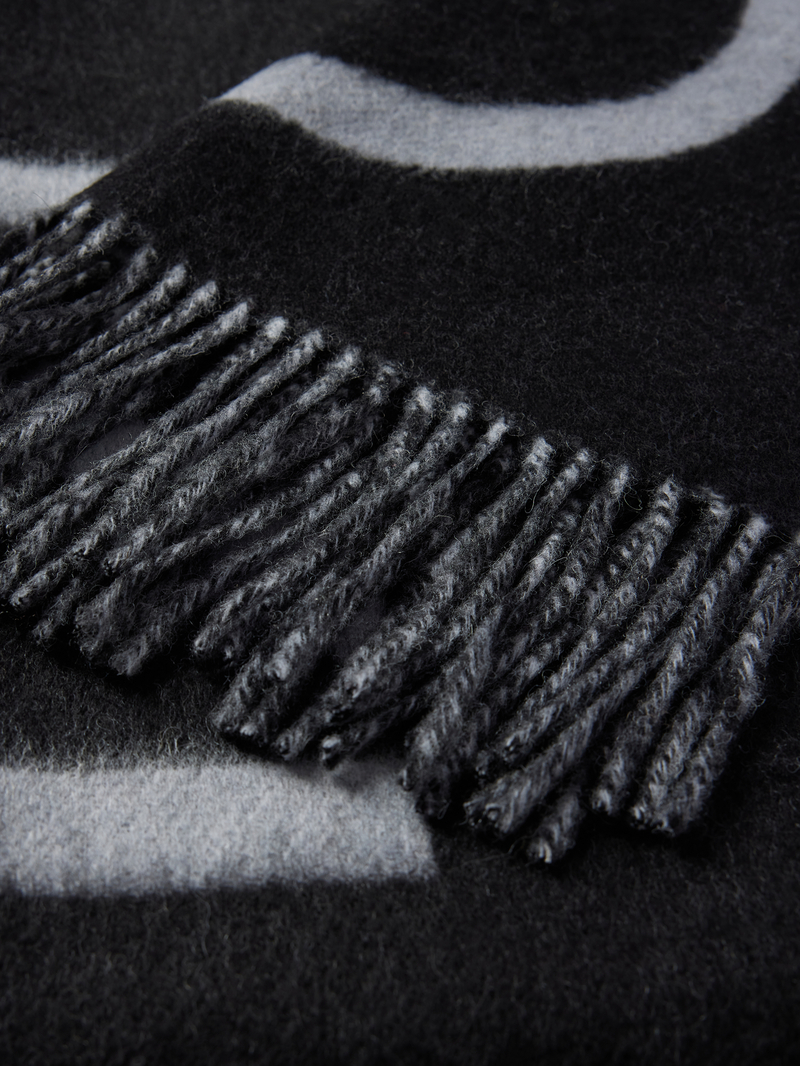 CK Calvin Klein Sjaal van wol met labeldetail
