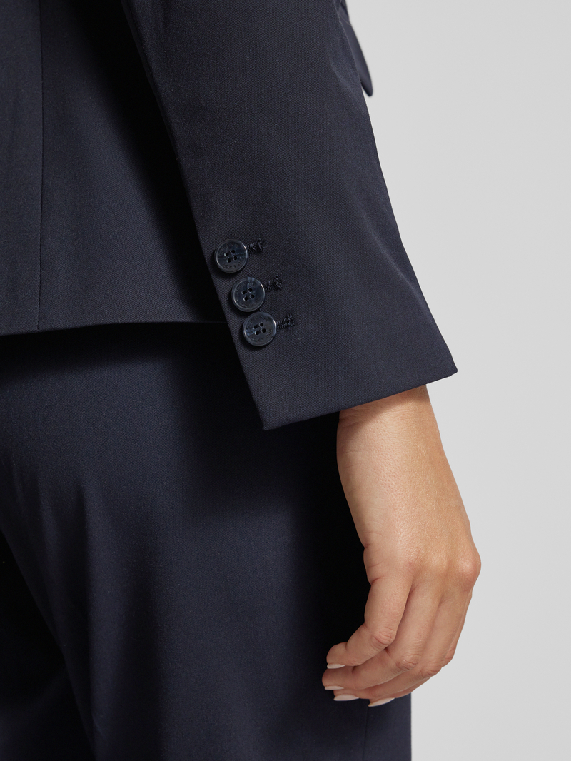 MORE & MORE regular fit blazer met reverskraag