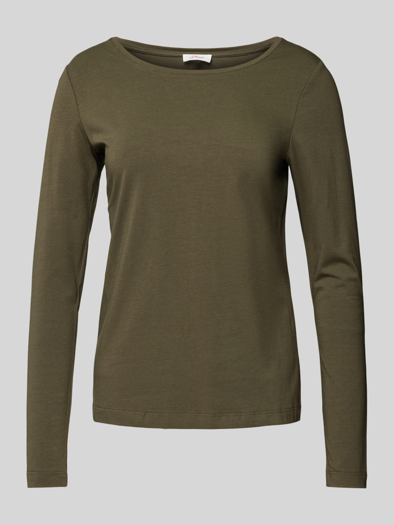 s.Oliver RED LABEL Slim fit shirt met lange mouwen van elastische katoenmix