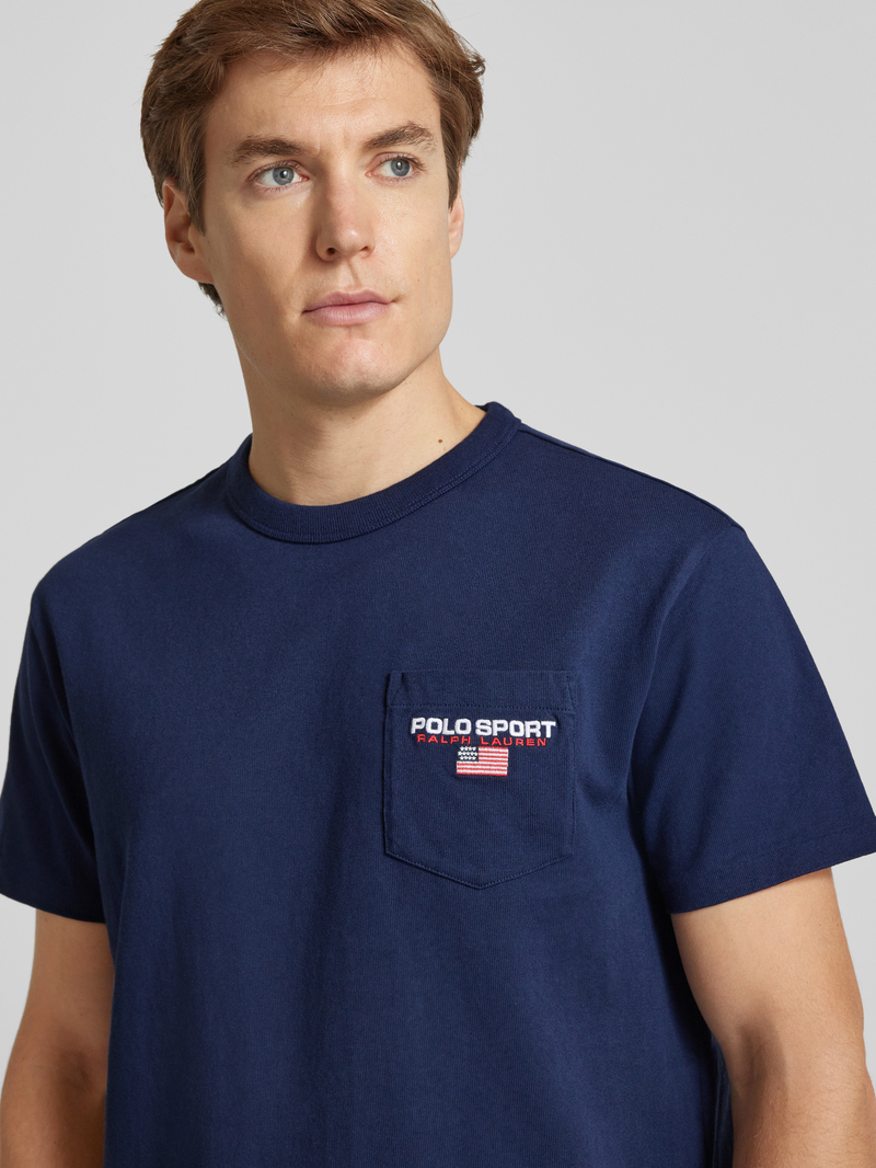 Polo Sport T-shirt met labelstitching