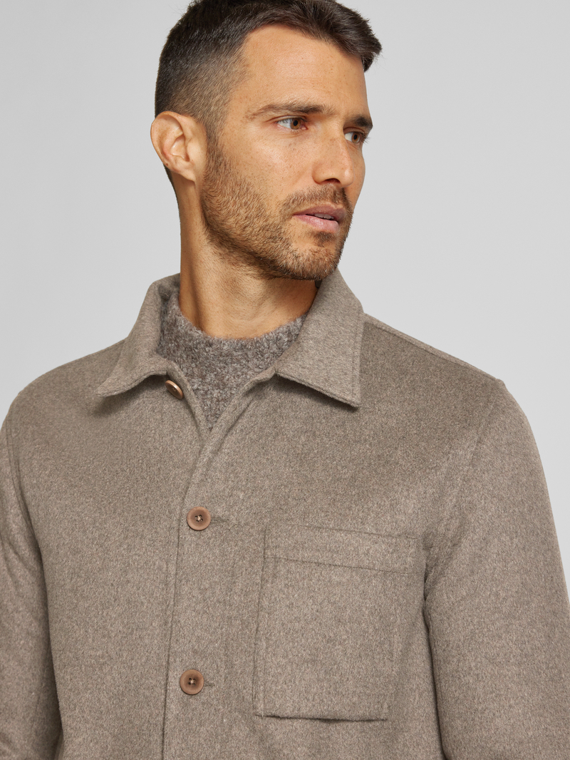 lindbergh Regular fit overhemdjack met kentkraag