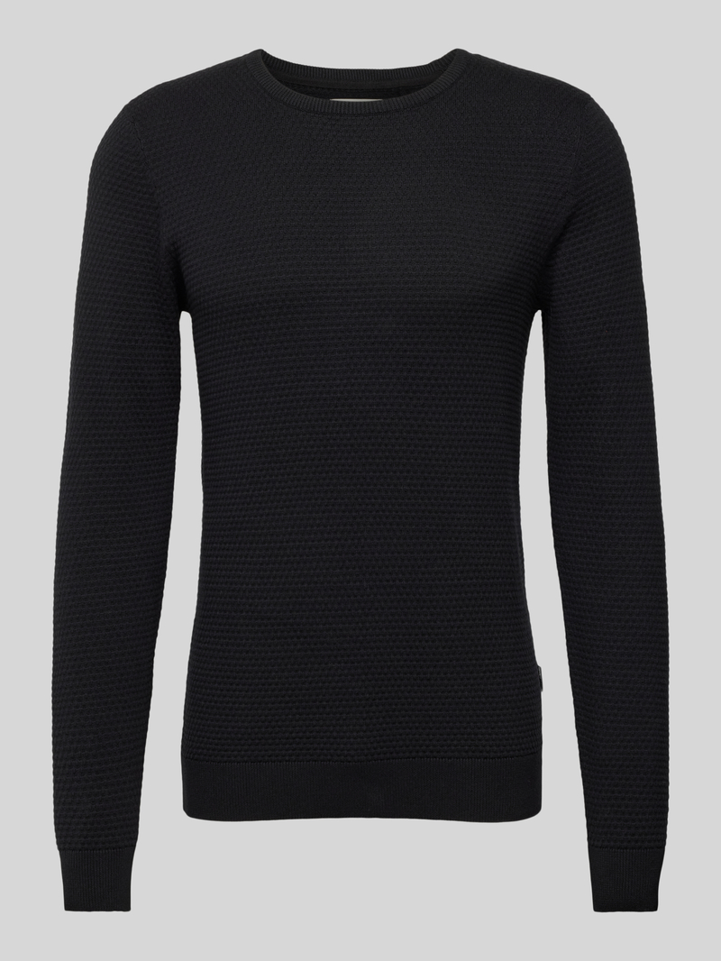 Blend Gebreide pullover met structuurmotief