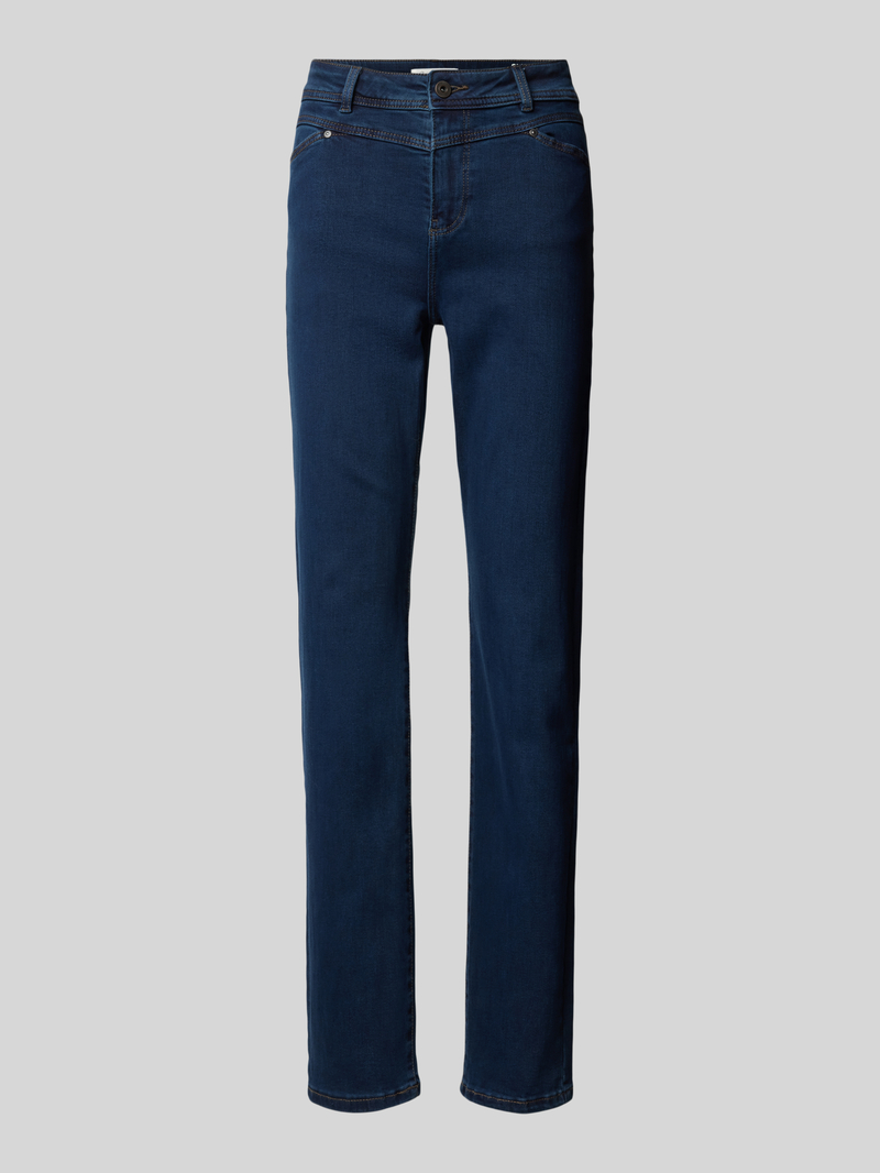 Christian Berg Woman Slim fit jeans met riemlussen