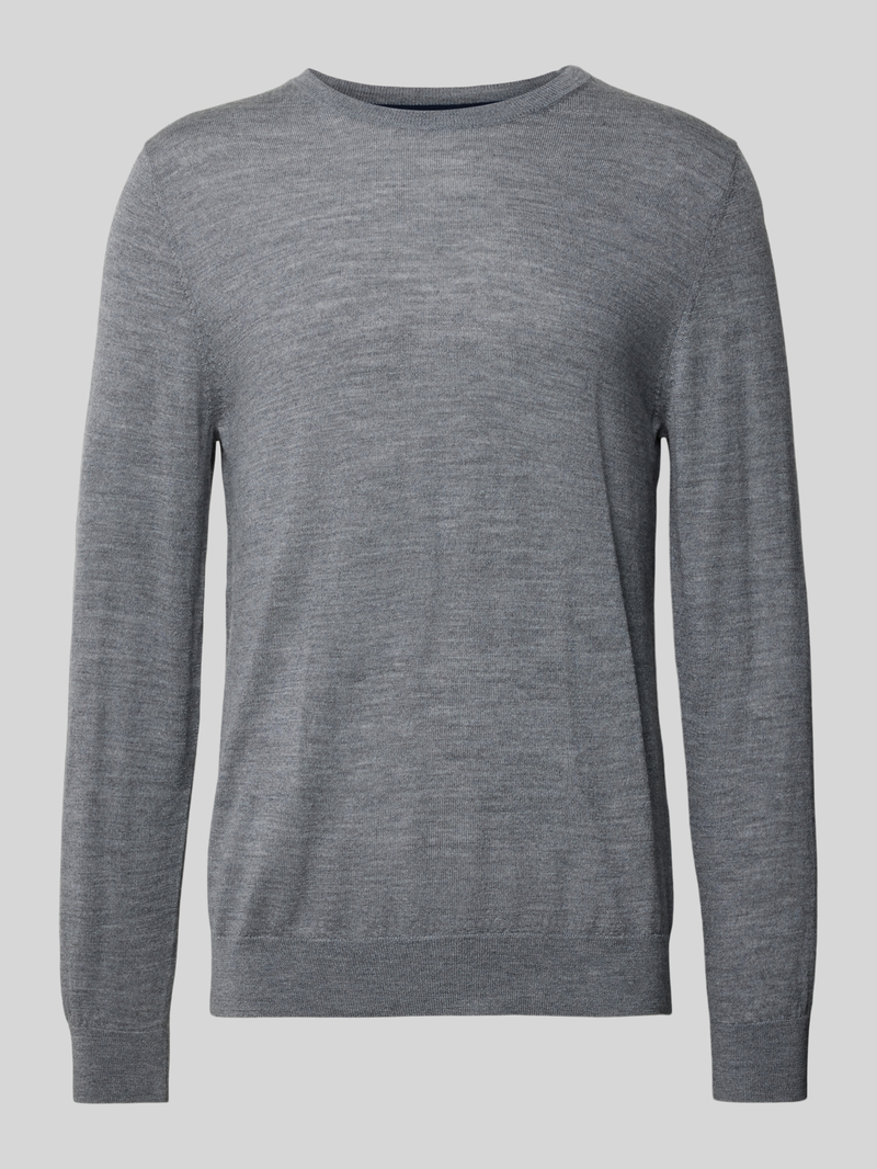 s.Oliver BLACK LABEL Regular fit gebreide pullover van zuivere scheerwol