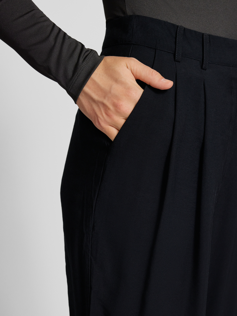 LeGer by Lena Gercke Wide leg stoffen broek met bandplooien model 'Draco'