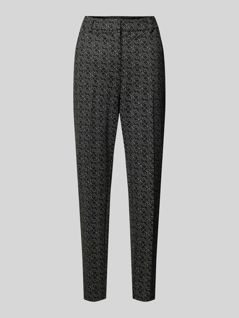 comma Slim fit stoffen broek met steekzakken
