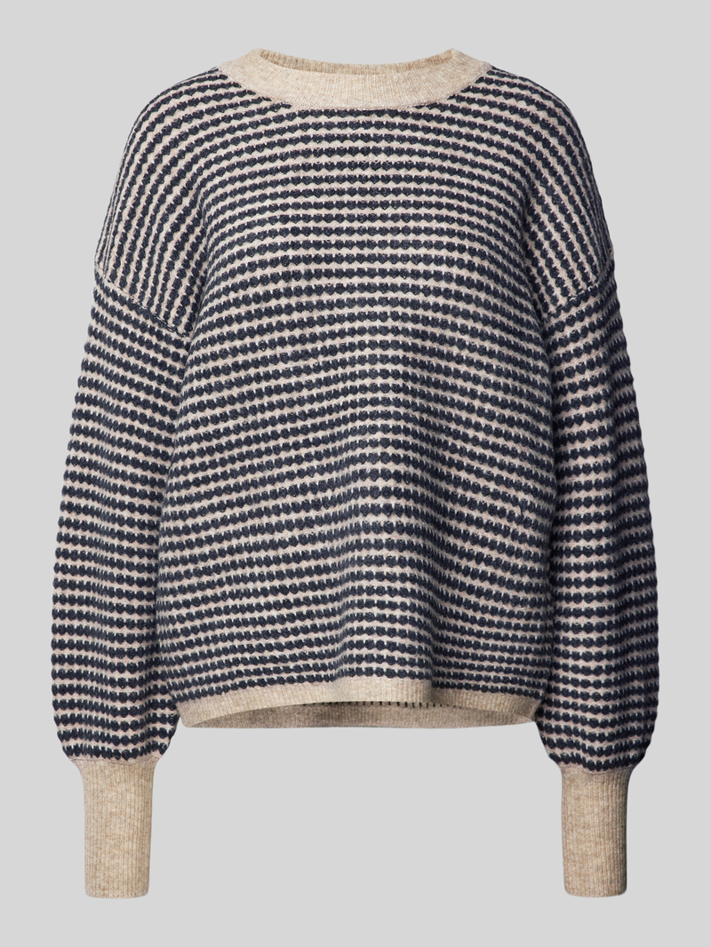 Kaffe Gebreide pullover met ribboorden, model 'ellery'