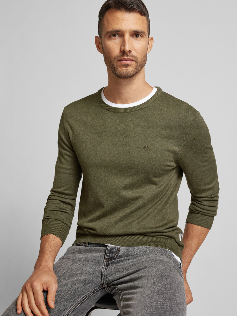 lindbergh Gebreide pullover met ribboorden