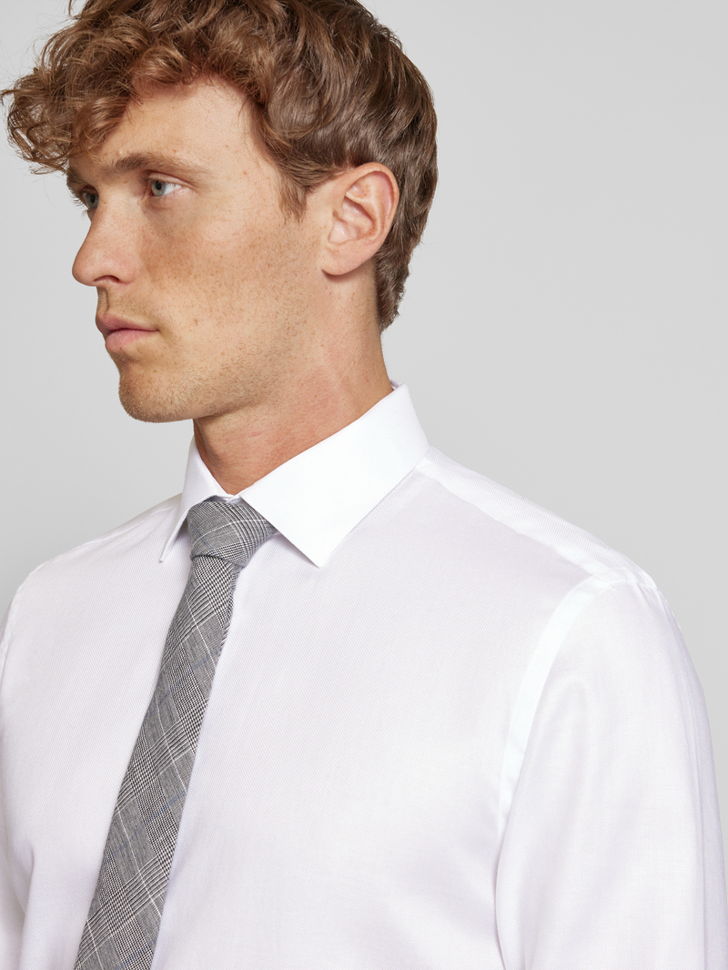 Jake*s Slim fit zakelijk overhemd met kentkraag