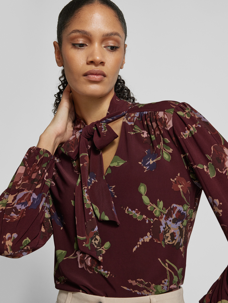 Lauren Ralph Lauren Regular fit blouse met strikdetail model 'RUSHBE'