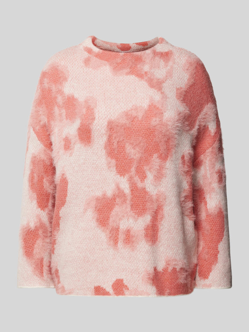 Opus Gebreide pullover met opstaande kraag model 'Plumi'