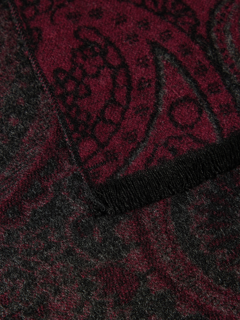 Christian Berg Men Sjaal van viscose met franjes