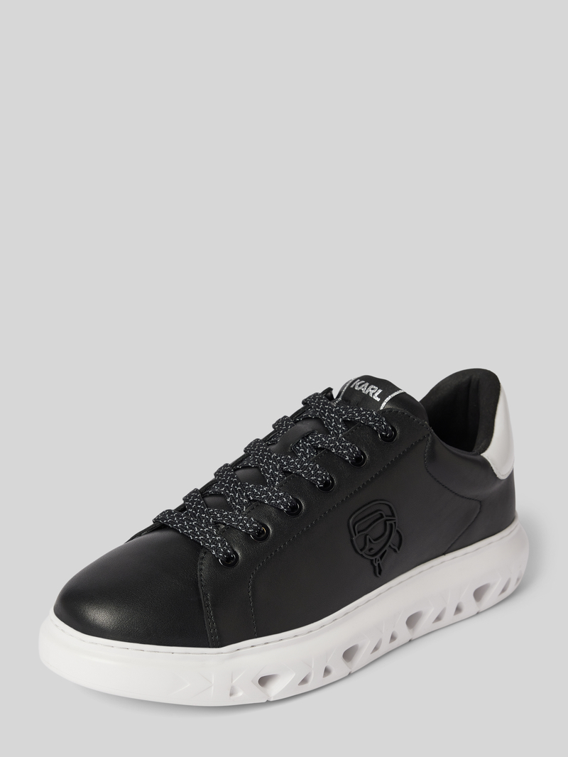 Karl Lagerfeld Leren sneakers met labeldetails, model 'KAPRI'