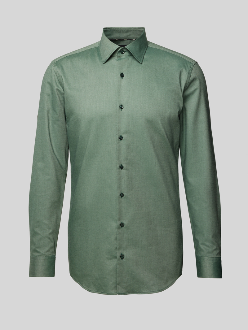Boss Slim fit zakelijk overhemd met extra lange mouwen model 'Hank'