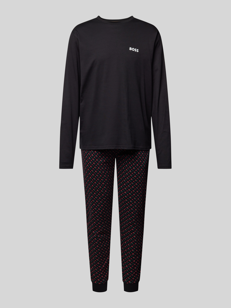 Boss Relaxed fit pyjama met labelprint