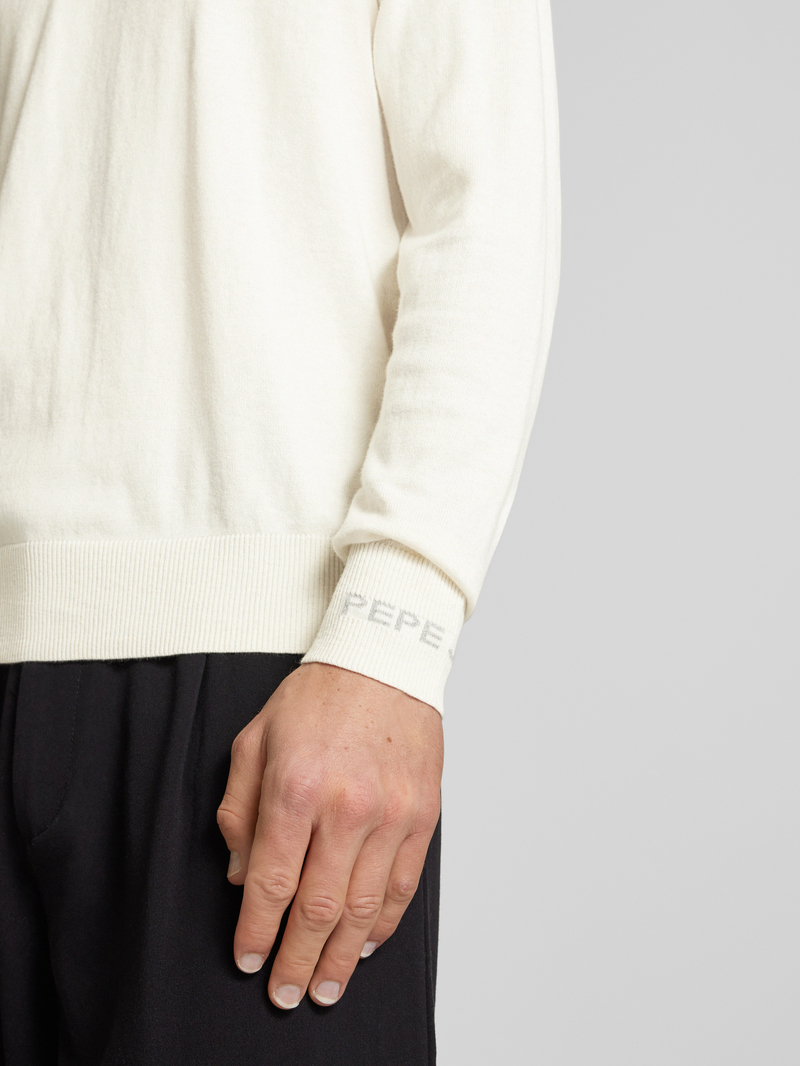 Pepe Jeans Gebreide pullover met ronde hals model 'Andre'