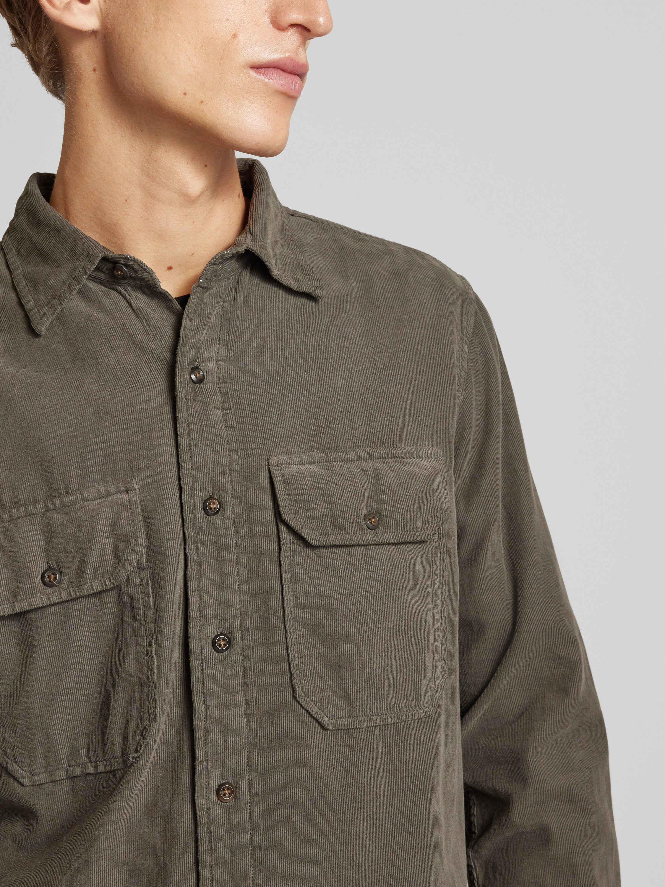 Replay Regular fit vrijetijdsoverhemd met borstzakken model 'CORDUROY'