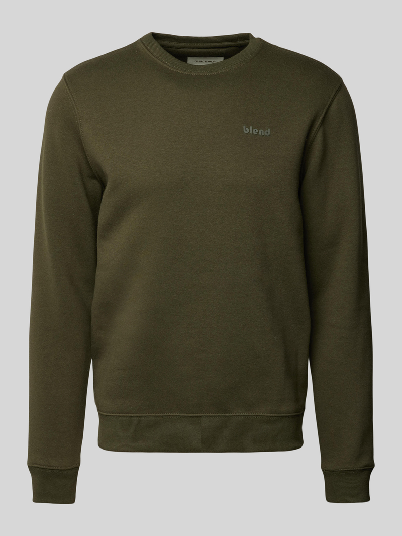 Blend Sweatshirt met ribboorden model 'Downton'