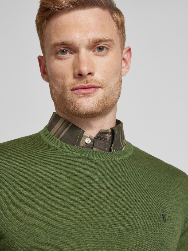 Polo Ralph Lauren Slim fit gebreide pullover van zuivere wol