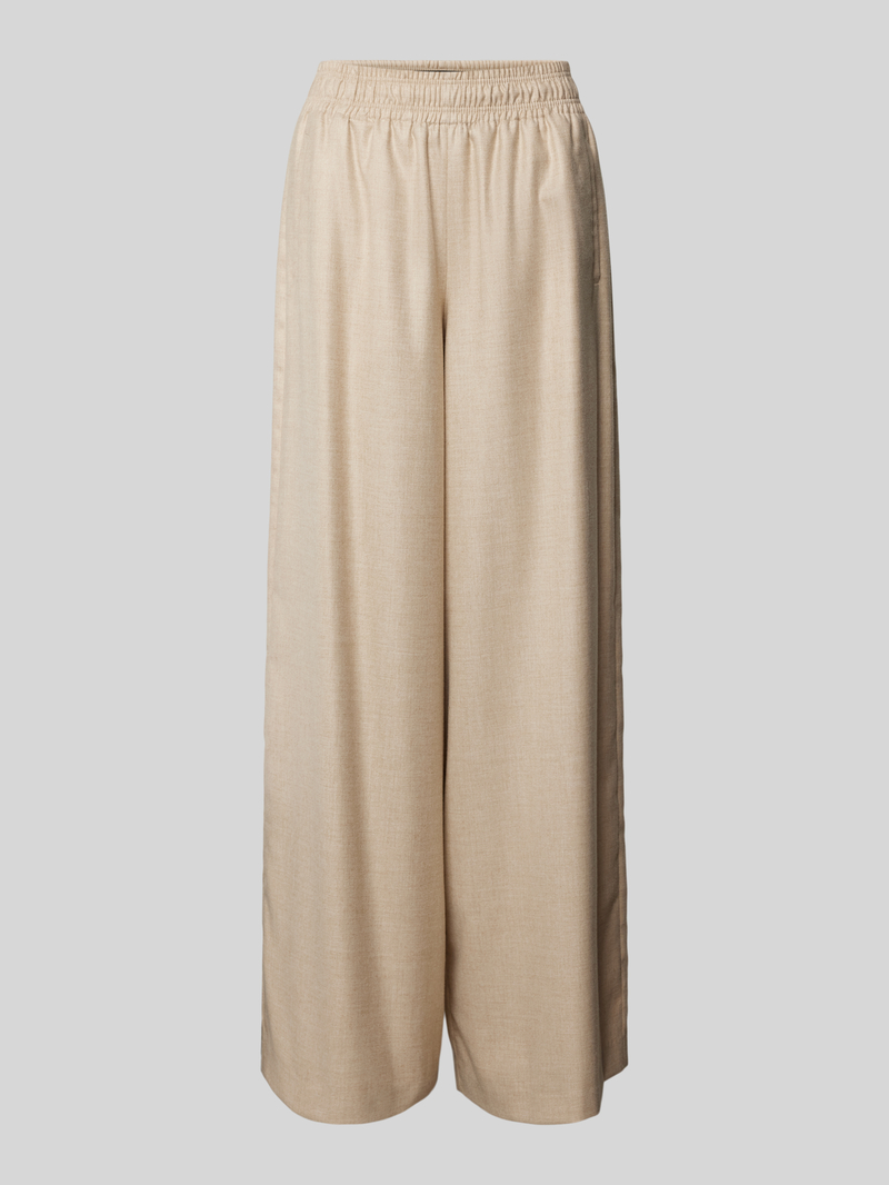 Drykorn Wide leg stoffen broek met elastische band, model 'CEILING'