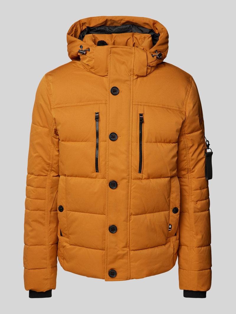 Tom Tailor Gewatteerd regular fit jack met afneembare capuchon