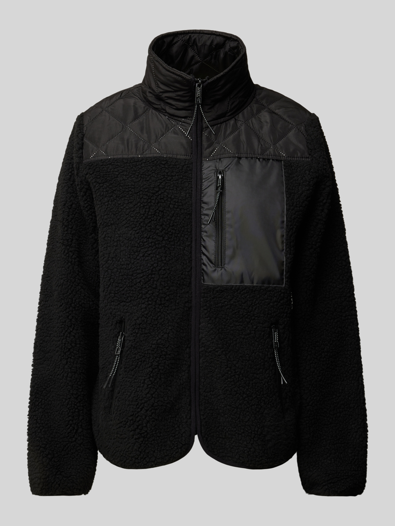 TheJoggConcept Fleecejack met opstaande kraag model 'BERRI'