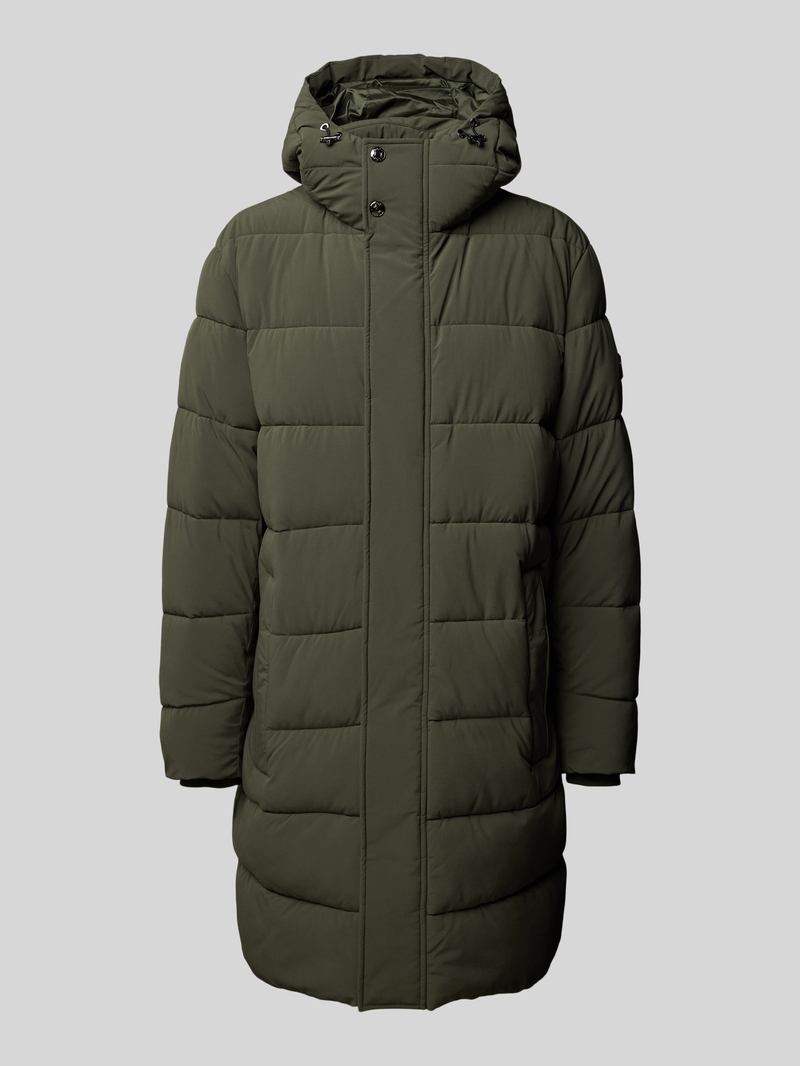 JOOP! Collection Gewatteerde lange jas met capuchon model 'Winsten'