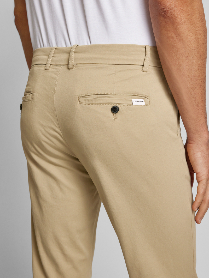 lindbergh Slim fit chino met achterzakken
