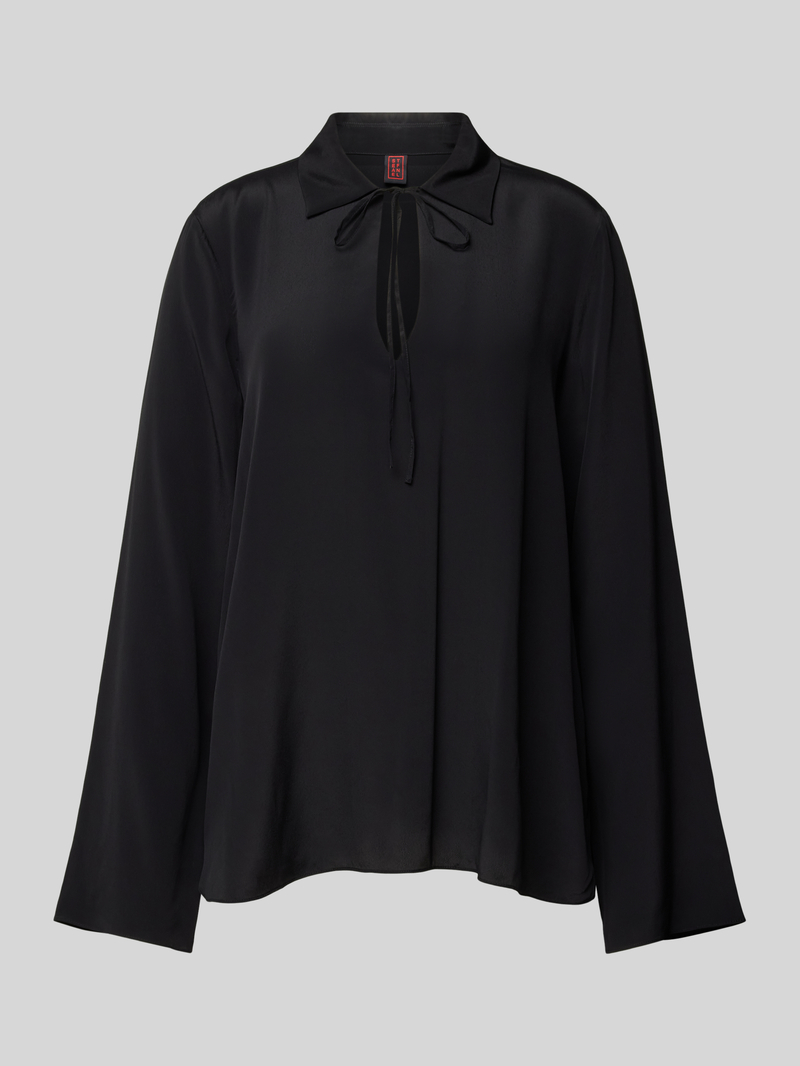 Stefanel Relaxed fit blouse met druppelvormige hals