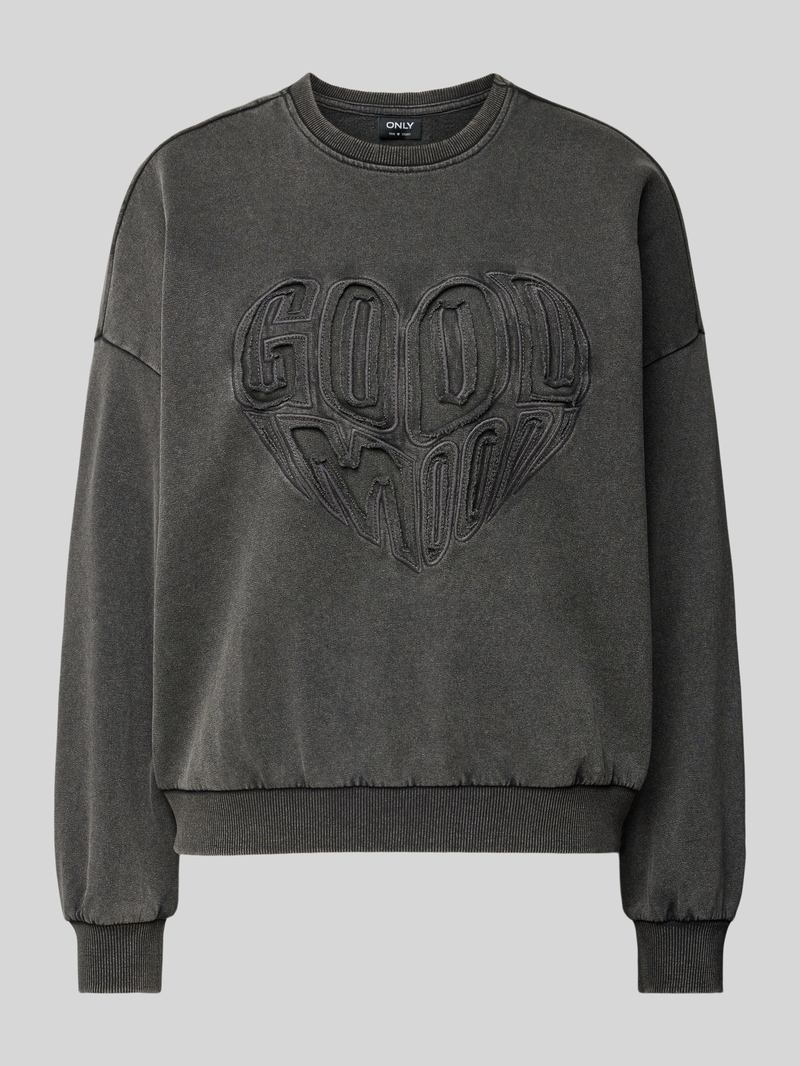 Only Sweatshirt met lange mouwen en ronde hals model 'LINDA'