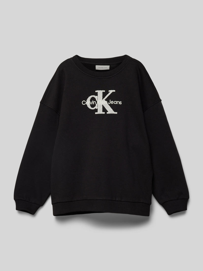 Calvin Klein Jeans Oversized sweatshirt met labelprint, model 'TEDDY'