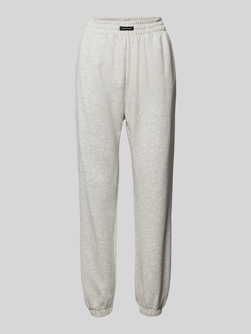 Karo Kauer Regular fit sweatpants met labeldetail
