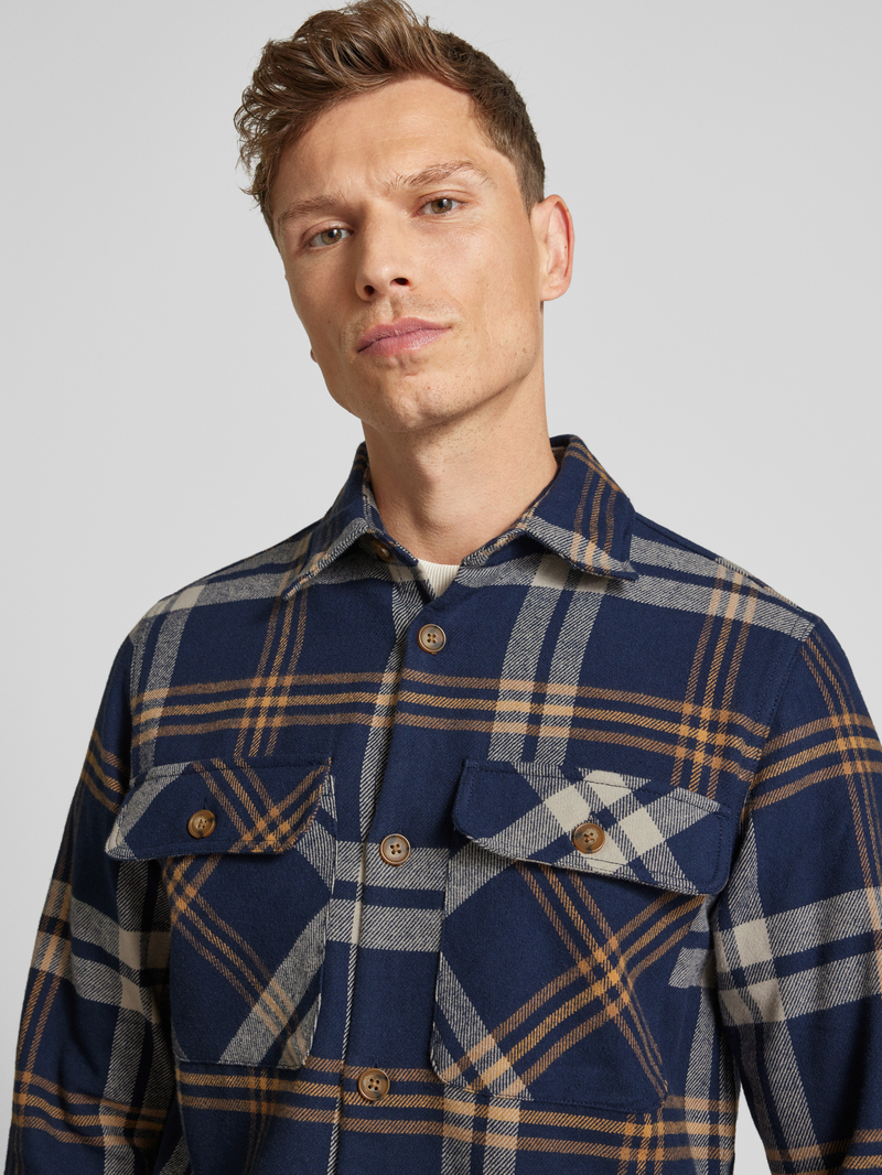 Jack & Jones Premium Slim fit overhemdjack met kentkraag model 'RAYMOND'