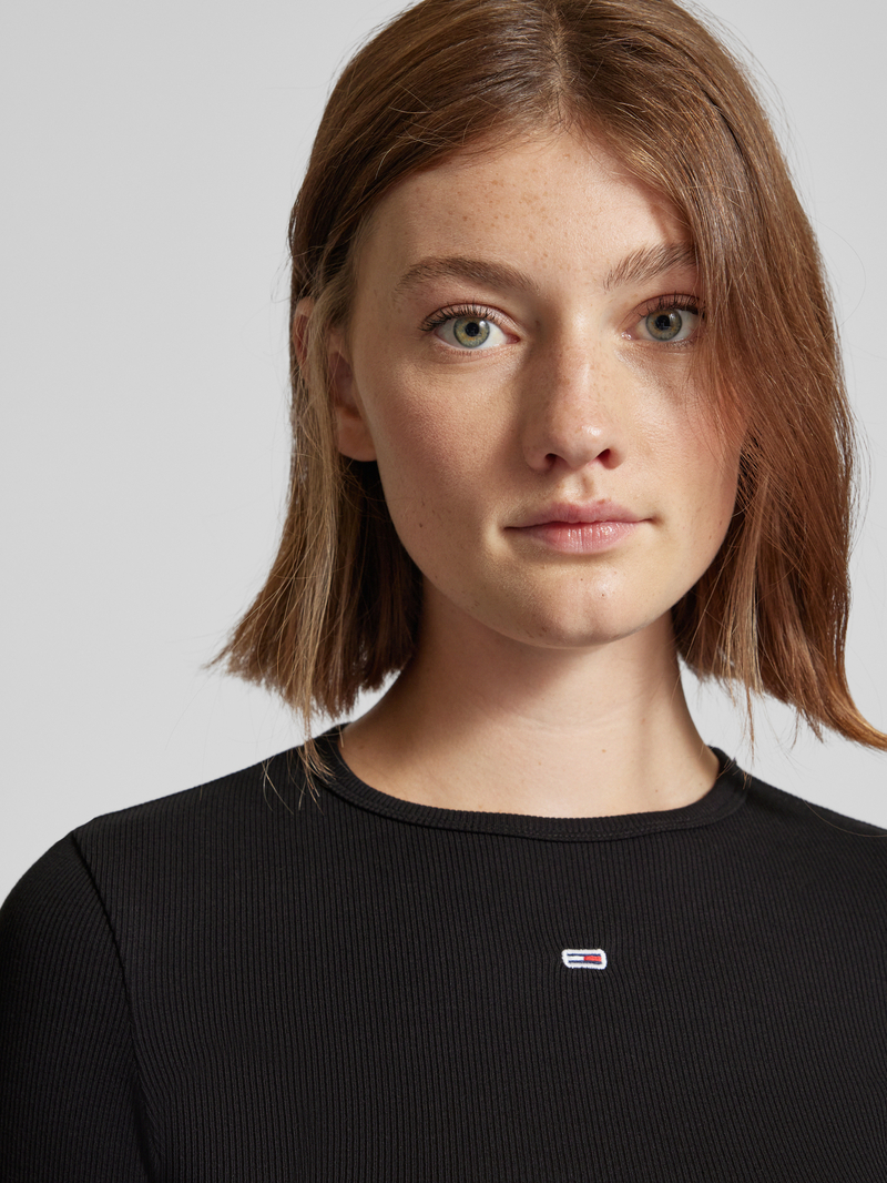 Tommy Jeans Shirt met lange mouwen en logostitching