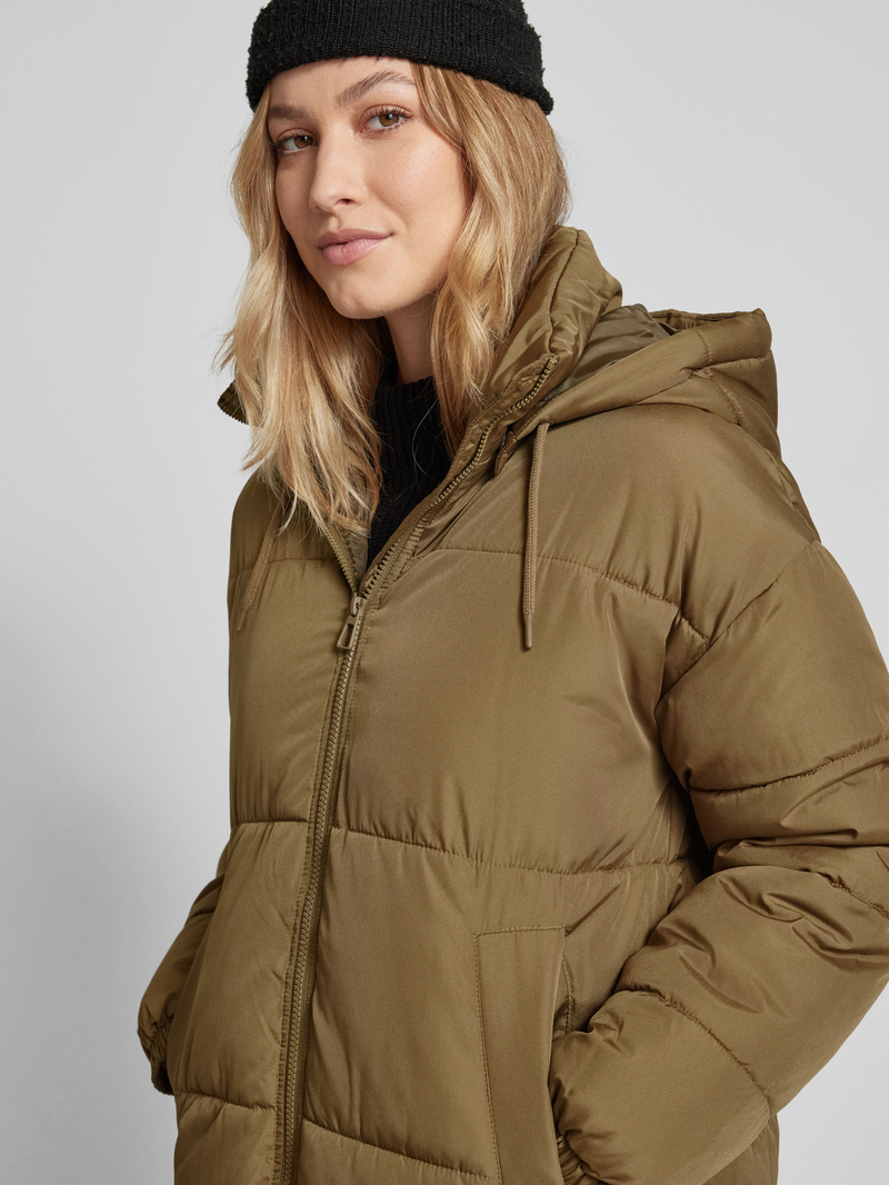 Vero Moda Gewatteerde lange jas met afneembare capuchon model 'KLEA'