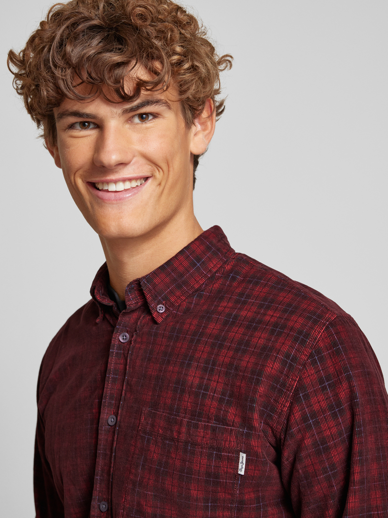 Pepe Jeans Regular fit vrijetijdsoverhemd met button-downkraag model 'Marel'