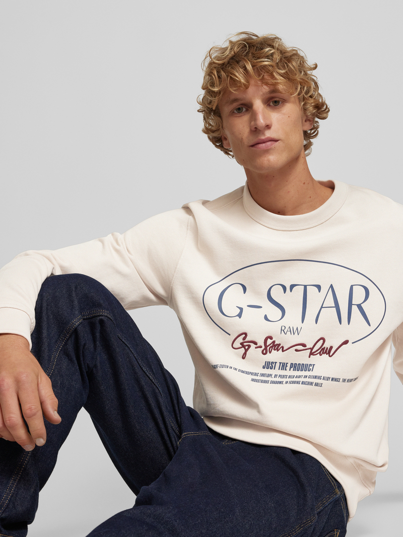 G-Star Raw Sweatshirt met labelprint