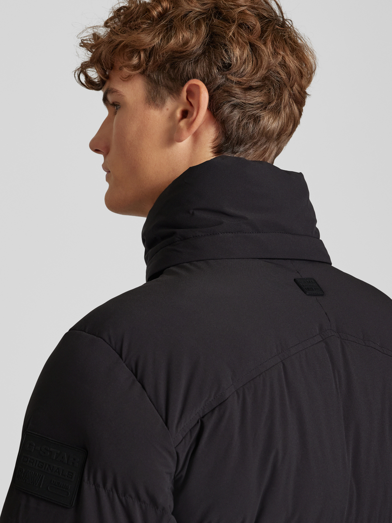 G-Star Raw Gewatteerde lange jas met tweewegsritssluiting model 'Whistler'