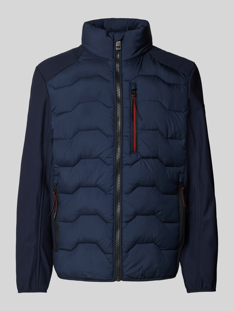 Tom Tailor Regular fit gewatteerd jack met structuurmix