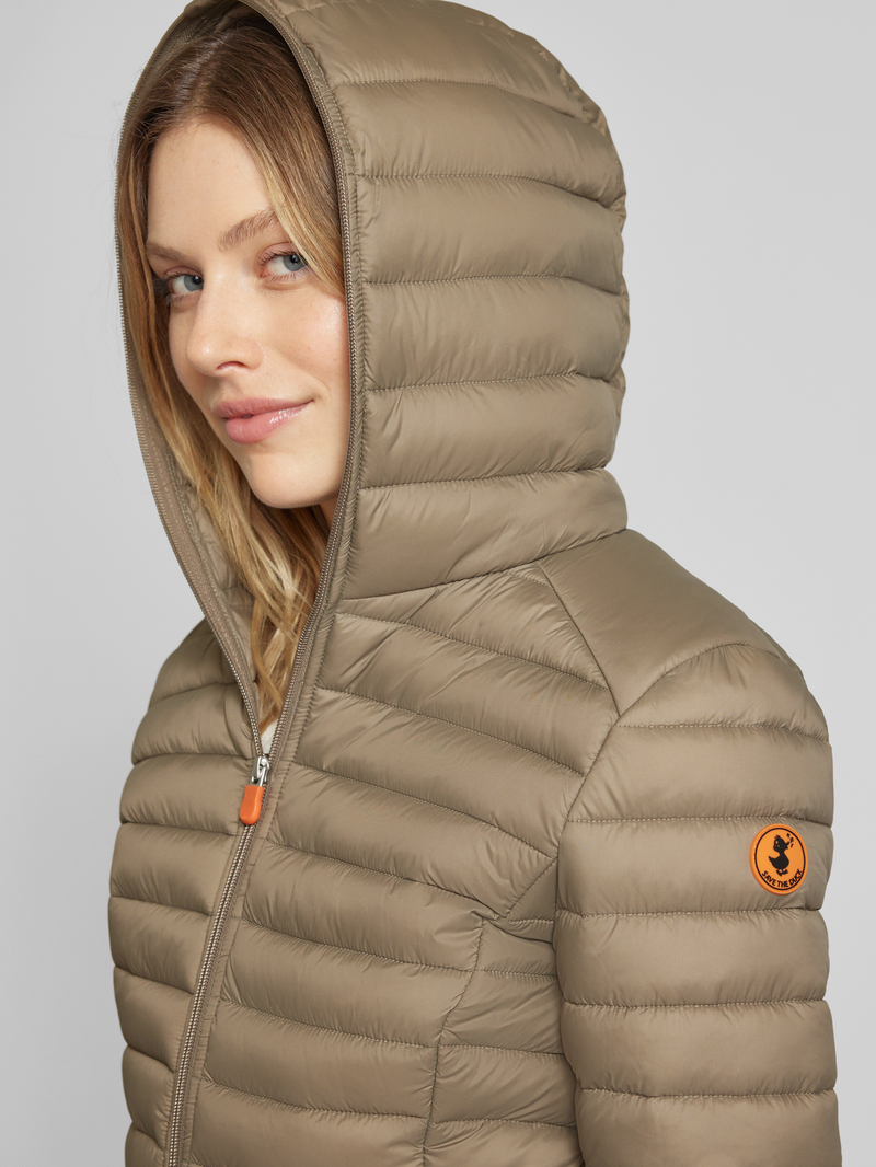 SAVE THE DUCK Gewatteerd jack met labelbadge model 'DAISY