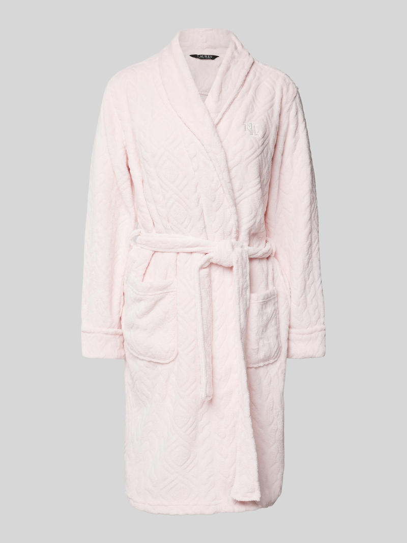 Lauren Ralph Lauren Comfort fit badjas met structuurmotief van Ralph Lauren