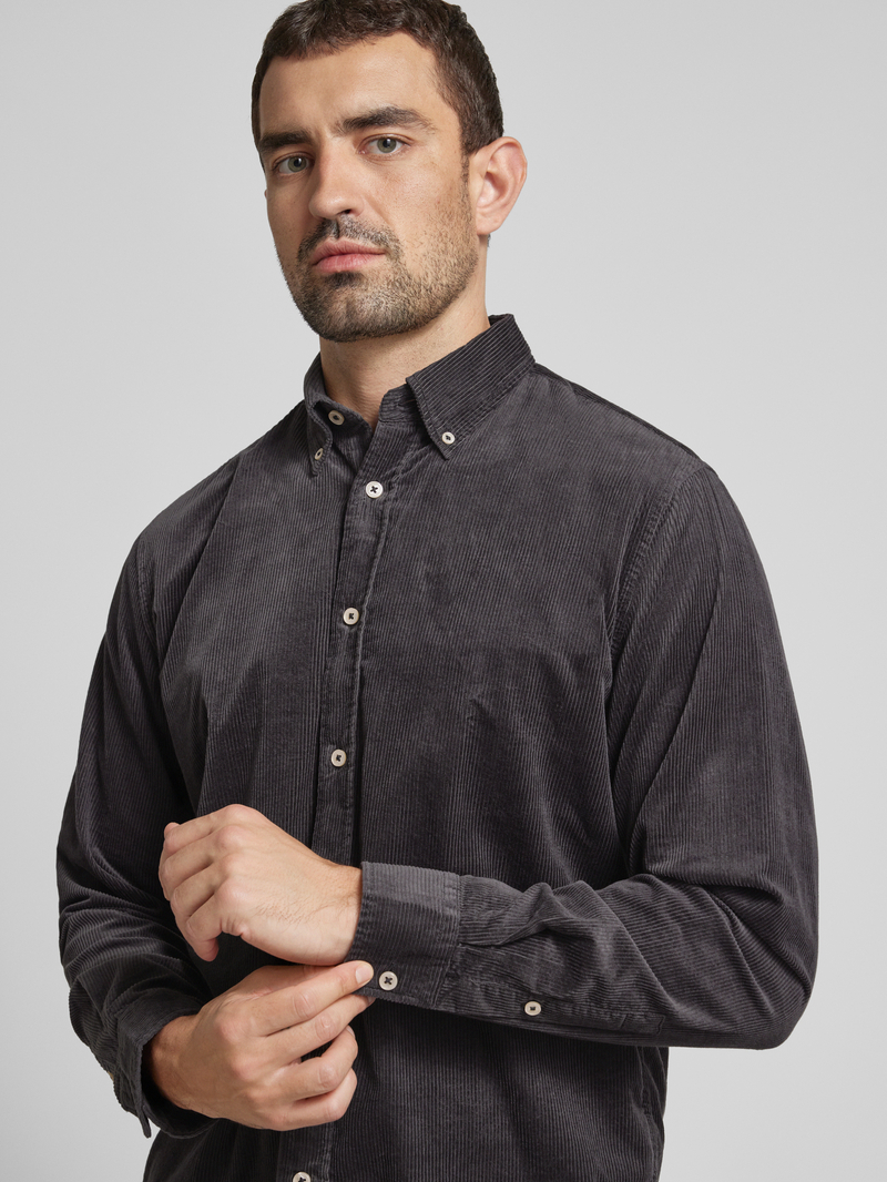 MARC O POLO Regular fit ribcordoverhemd van puur biologisch katoen