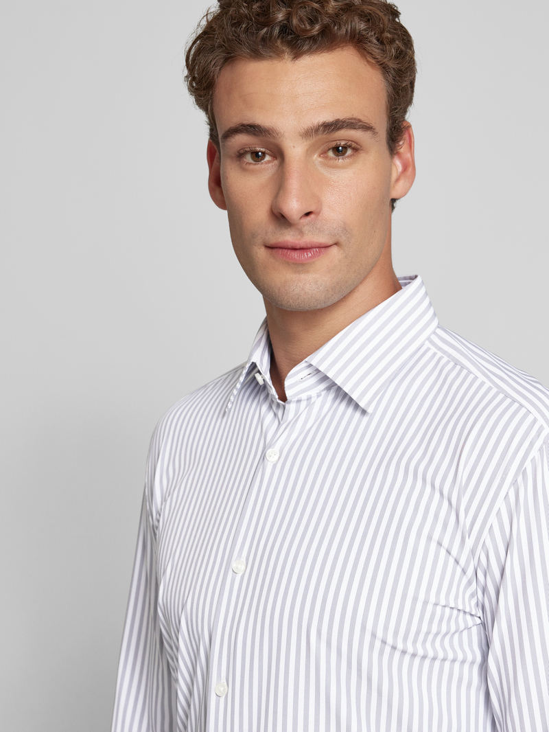 Boss Slim fit zakelijk overhemd met kentkraag model 'Hank'