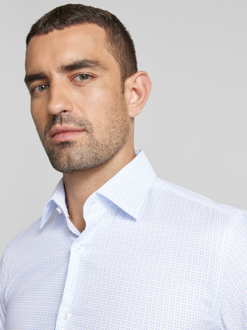 Boss Slim fit zakelijk overhemd met kentkraag model 'Hank'