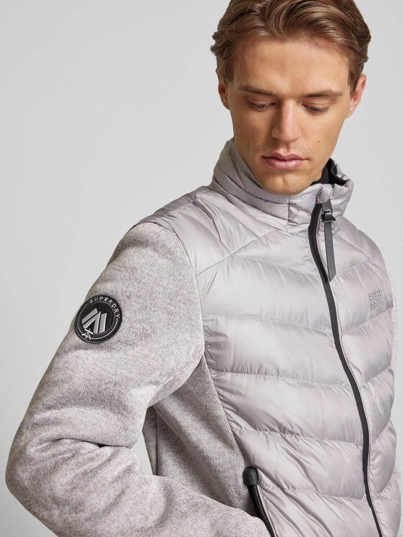 Superdry Jack met opstaande kraag en labelstitching