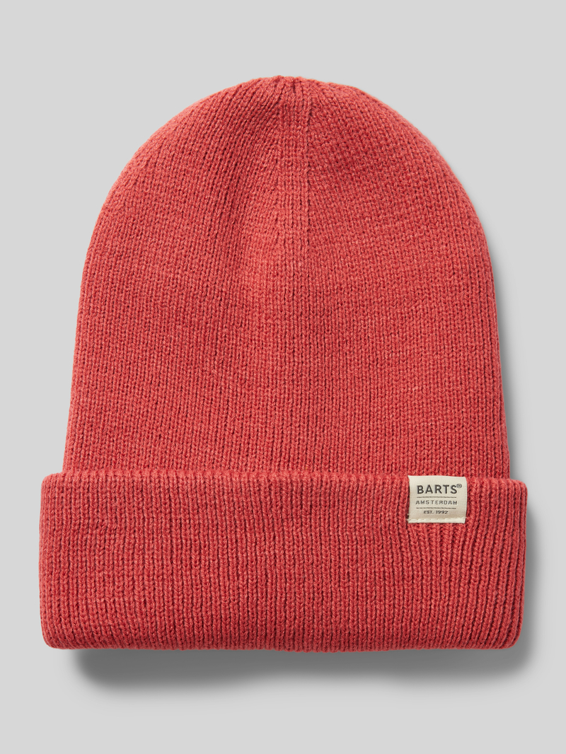 Barts Beanie met labeldetail, model 'KINABALU'