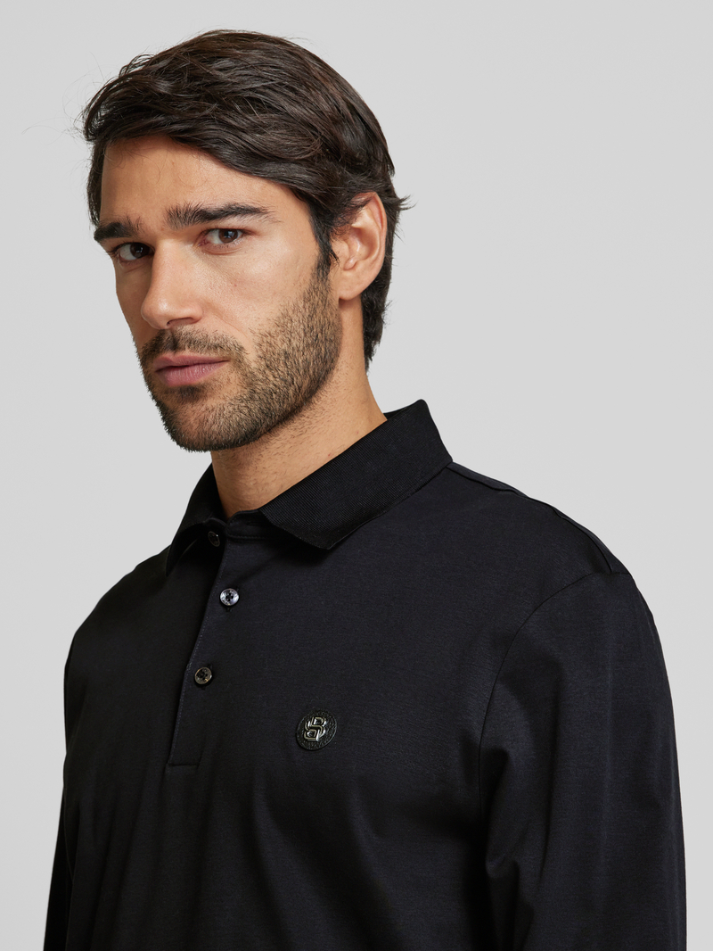 Boss Regular fit poloshirt met labelbadge model 'Paley'