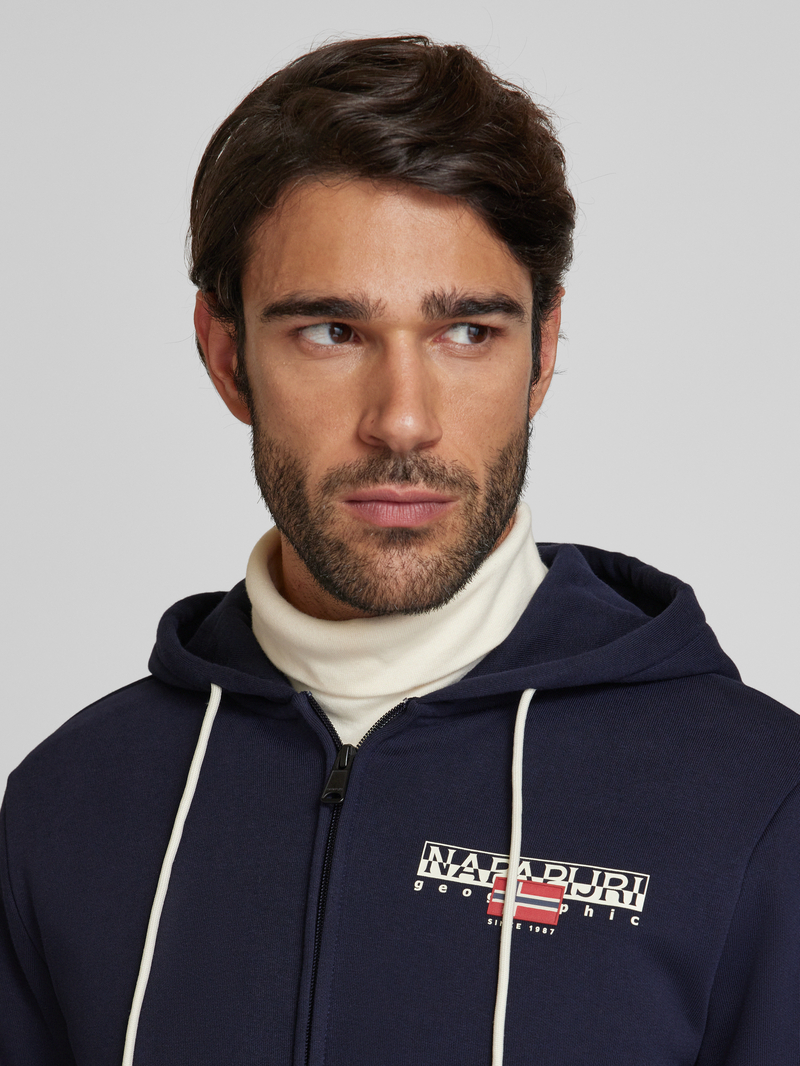 Napapijri Sweatjack met labelstitching model 'AYLMER'