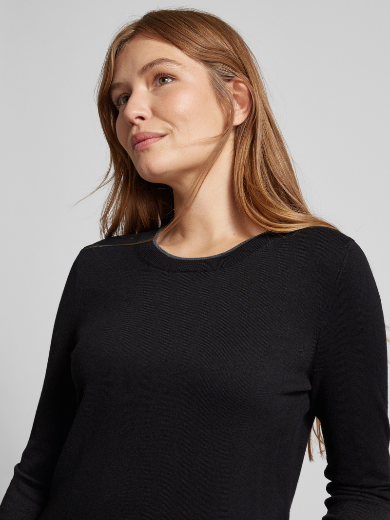 Christian Berg Woman Gebreide pullover met ronde hals