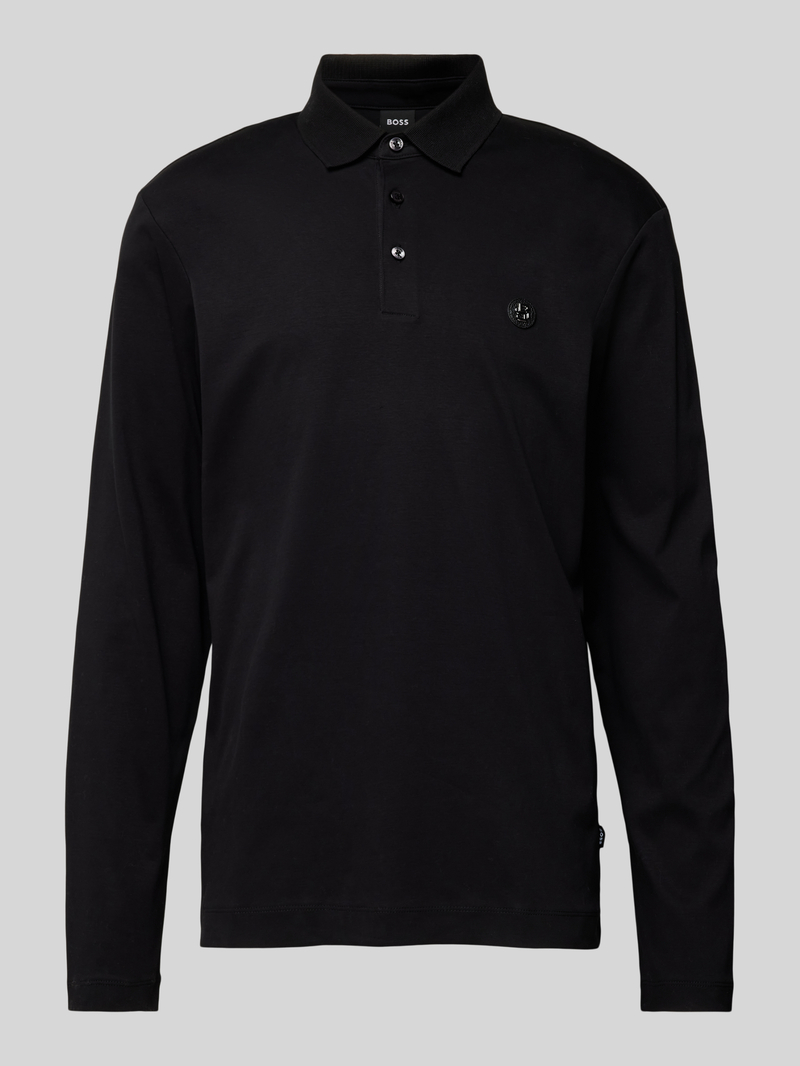 Boss Regular fit poloshirt met labelbadge model 'Paley'